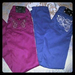 2 pair miss me jeans size 14
